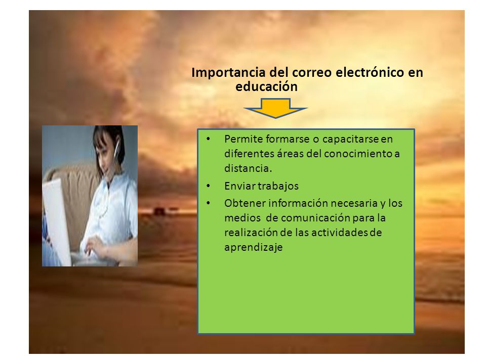 Importancia del correo electrónico en educación