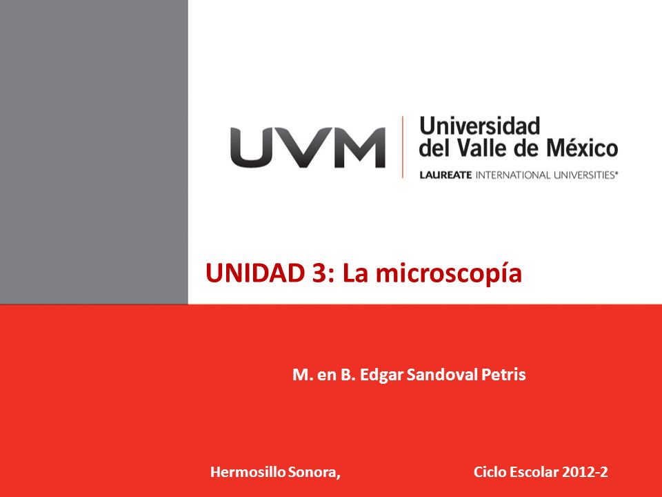 M. en B. Edgar Sandoval Petris Hermosillo Sonora, Ciclo Escolar