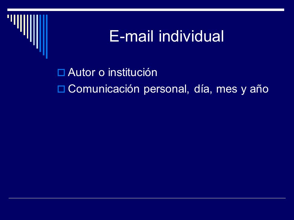 individual Autor o institución