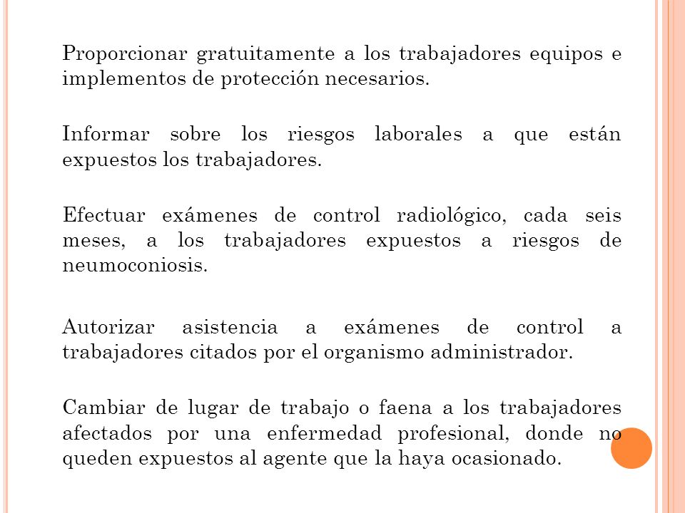 Proporcionar gratuitamente a los trabajadores equipos e implementos de protección necesarios.