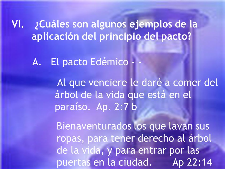 VI. ¿Cuáles son algunos ejemplos de la aplicación del principio del pacto