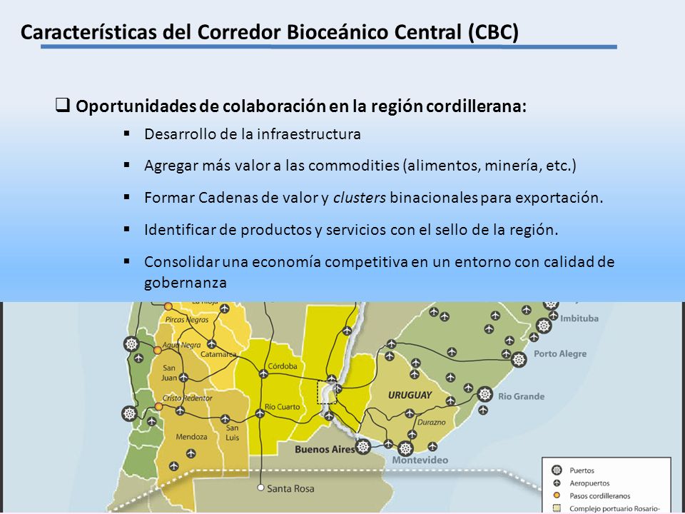 Características del Corredor Bioceánico Central (CBC)