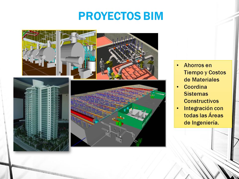 PROYECTOS BIM Ahorros en Tiempo y Costos de Materiales