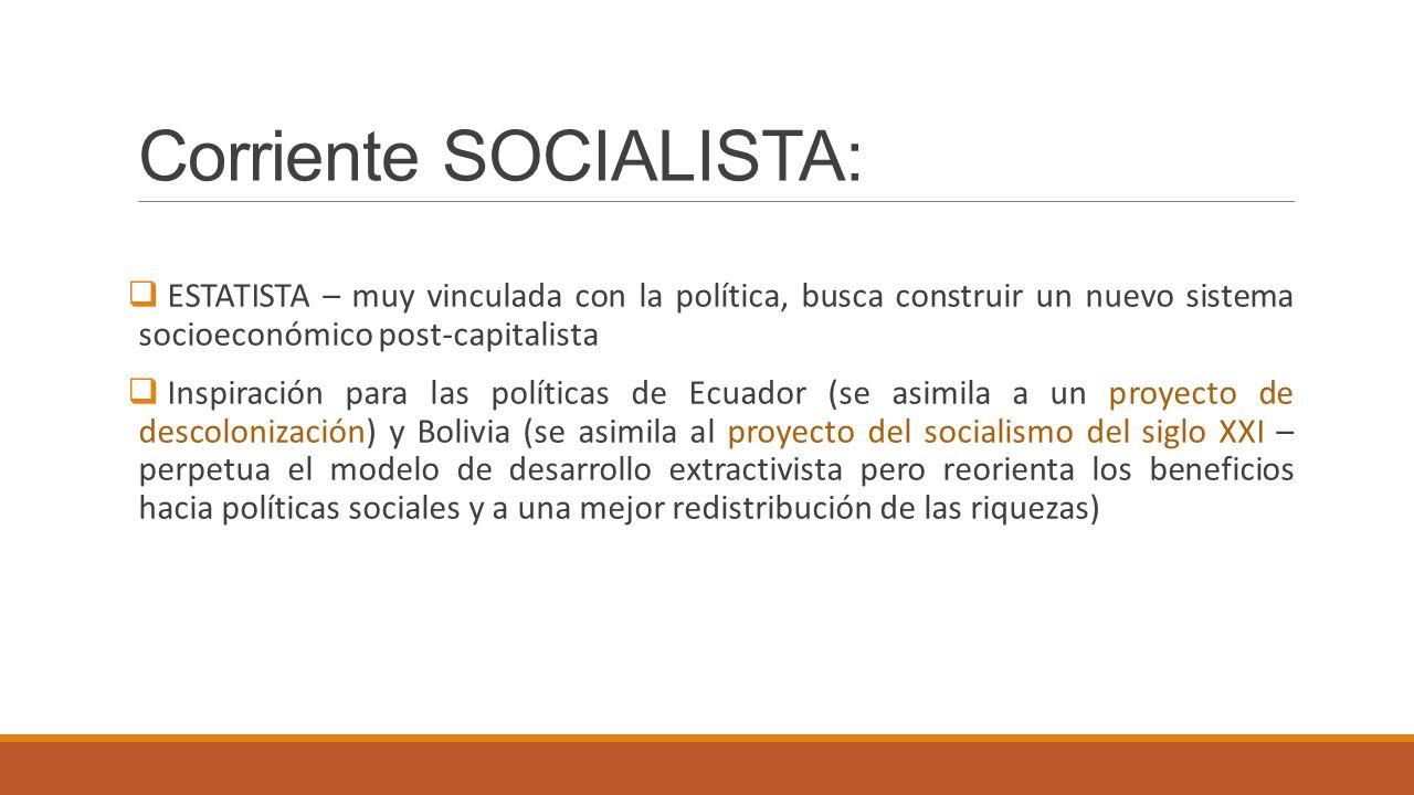Corriente SOCIALISTA: