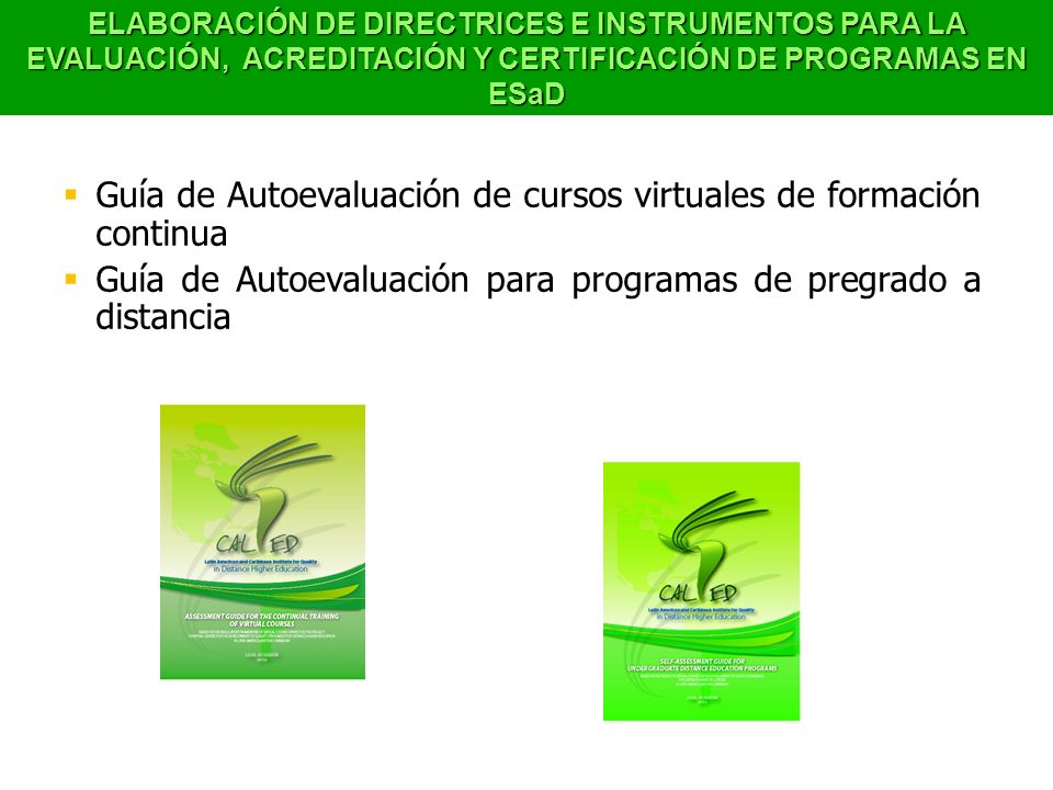 Guía de Autoevaluación de cursos virtuales de formación continua