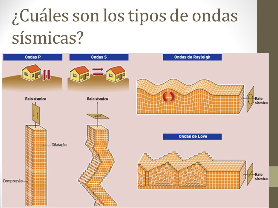 ¿Cuáles son los tipos de ondas sísmicas