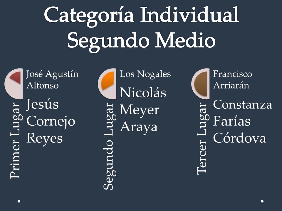 Categoría Individual Segundo Medio Jesús Cornejo Reyes
