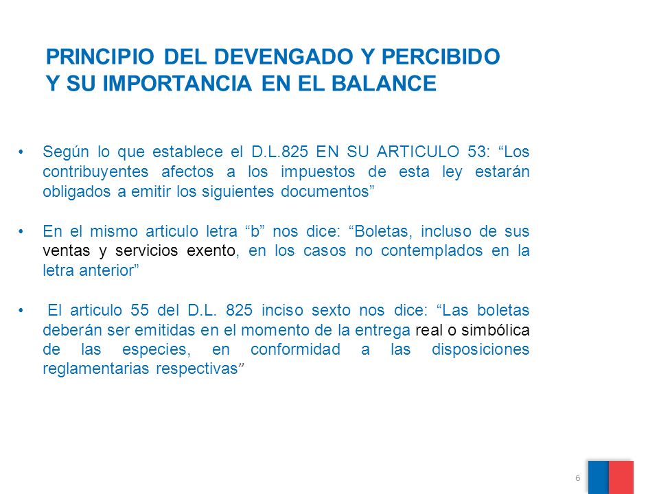PRINCIPIO DEL DEVENGADO Y PERCIBIDO Y SU IMPORTANCIA EN EL BALANCE