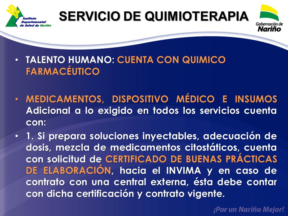 SERVICIO DE QUIMIOTERAPIA