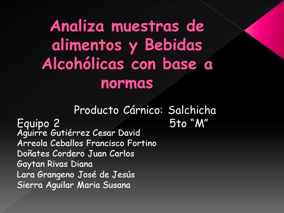 Analiza muestras de alimentos y Bebidas Alcohólicas con base a normas