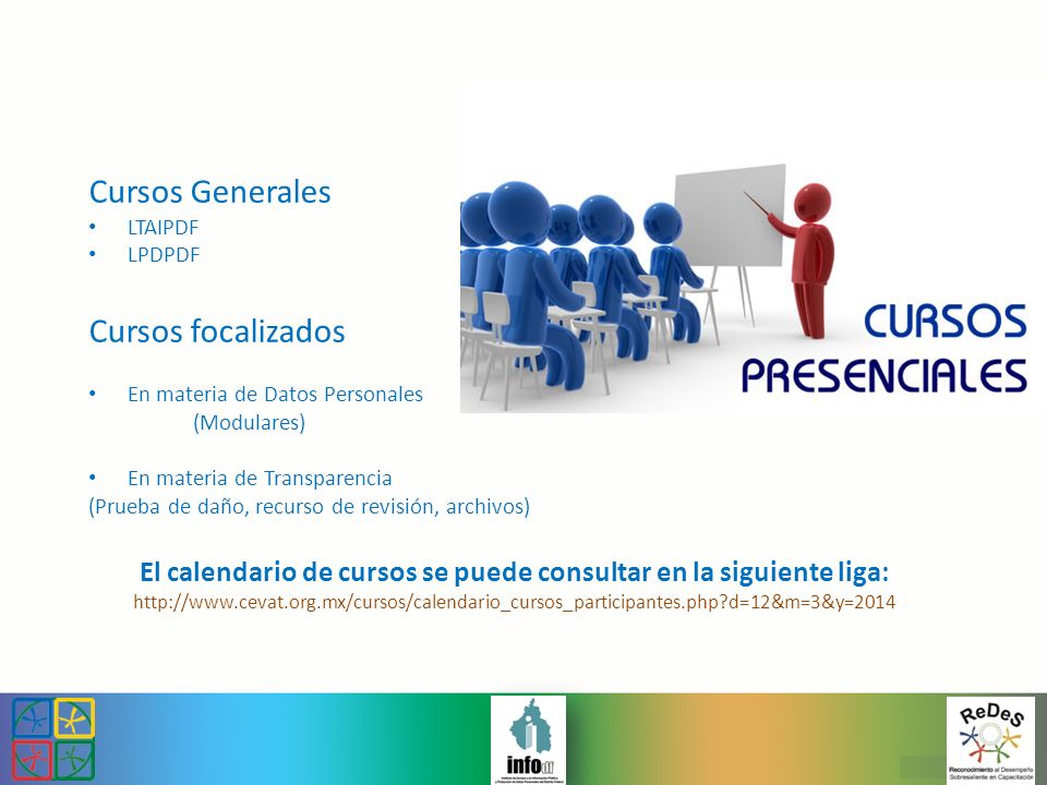 El calendario de cursos se puede consultar en la siguiente liga: