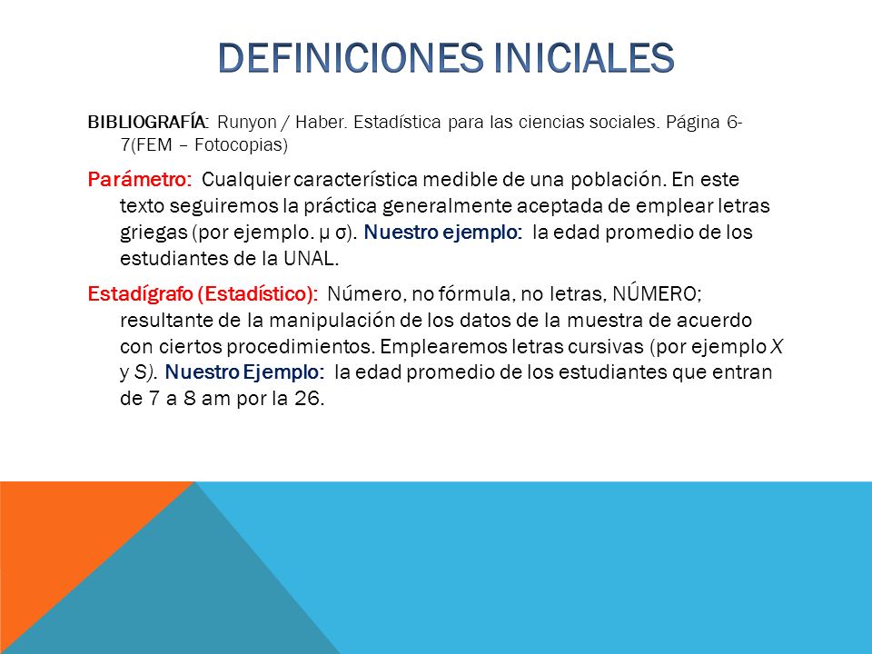 DEFINICIONES INICIALES