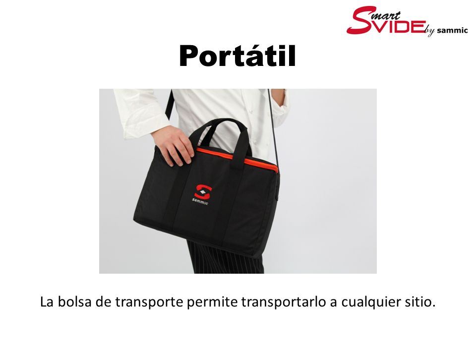 La bolsa de transporte permite transportarlo a cualquier sitio.