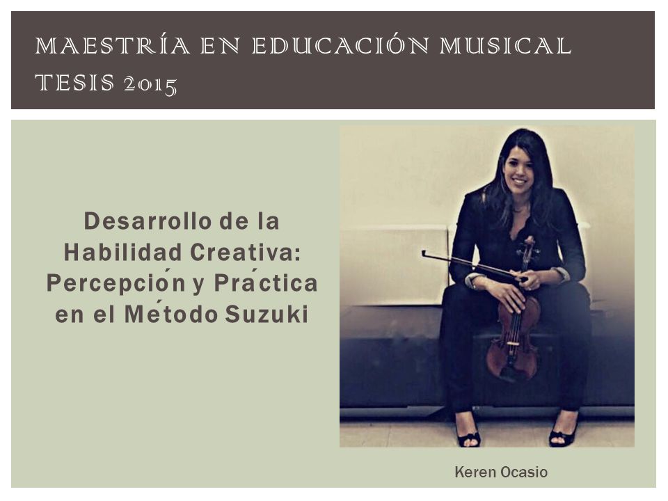 Maestría En Educación Musical TESIS 2015