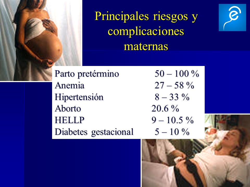 Principales riesgos y complicaciones maternas