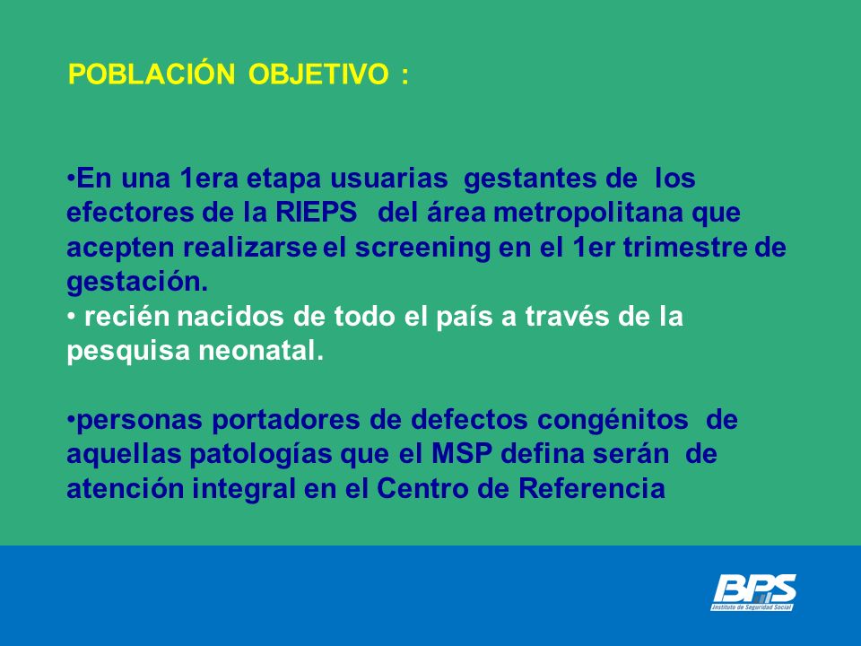 recién nacidos de todo el país a través de la pesquisa neonatal.