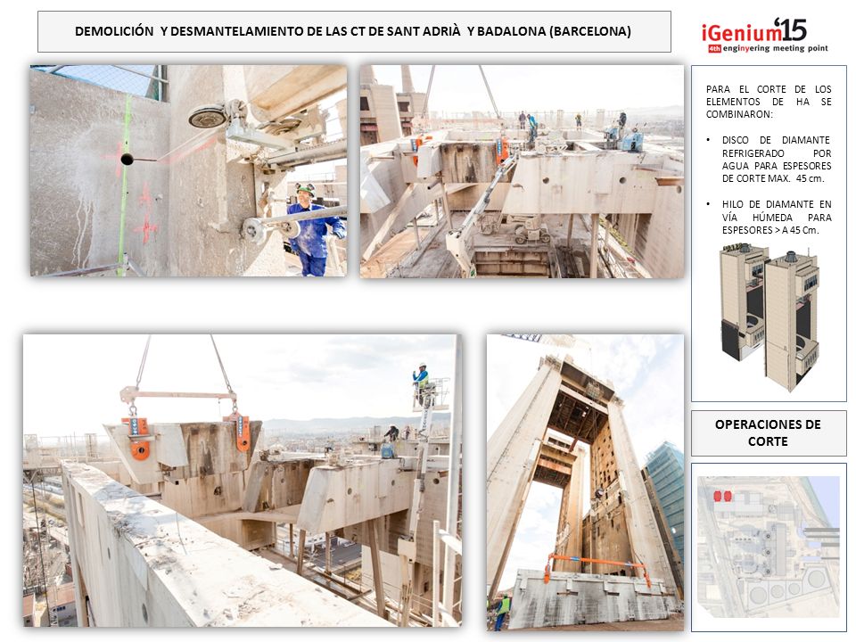 DEMOLICIÓN Y DESMANTELAMIENTO DE LAS CT DE SANT ADRIÀ Y BADALONA (BARCELONA)
