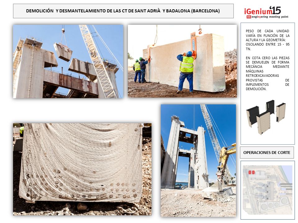 DEMOLICIÓN Y DESMANTELAMIENTO DE LAS CT DE SANT ADRIÀ Y BADALONA (BARCELONA)