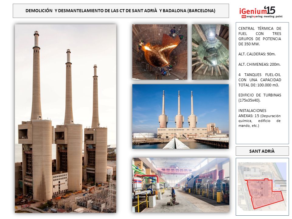 DEMOLICIÓN Y DESMANTELAMIENTO DE LAS CT DE SANT ADRIÀ Y BADALONA (BARCELONA)