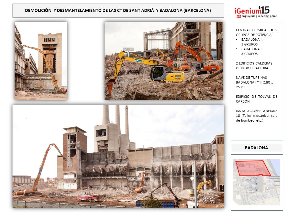 DEMOLICIÓN Y DESMANTELAMIENTO DE LAS CT DE SANT ADRIÀ Y BADALONA (BARCELONA)