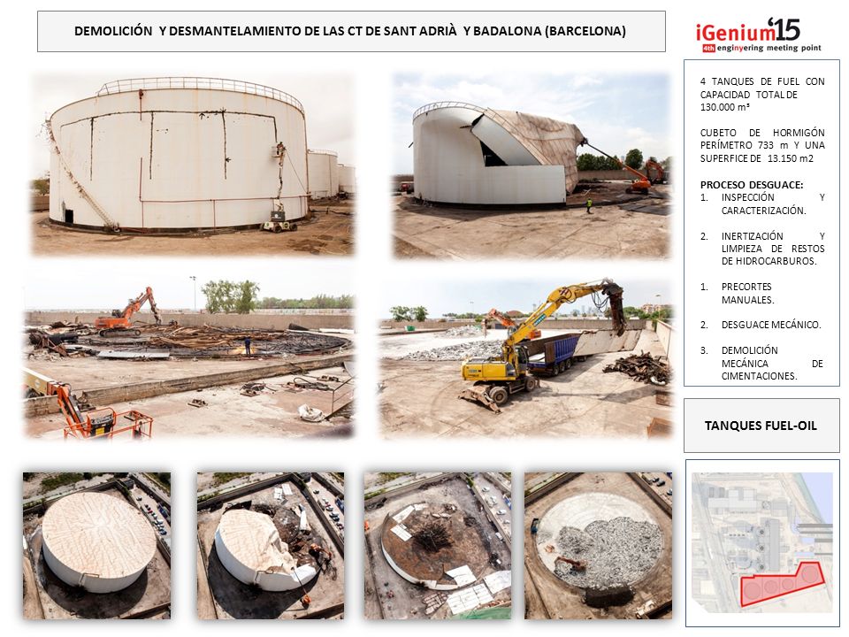 DEMOLICIÓN Y DESMANTELAMIENTO DE LAS CT DE SANT ADRIÀ Y BADALONA (BARCELONA)