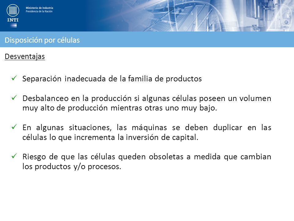 Separación inadecuada de la familia de productos