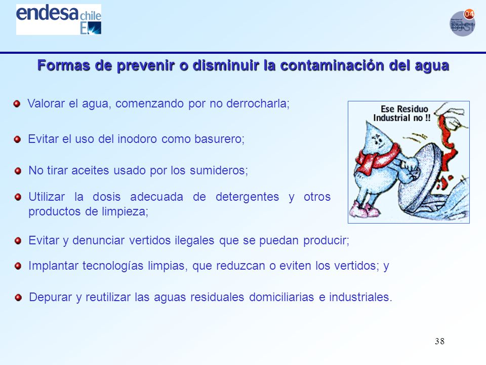 Formas de prevenir o disminuir la contaminación del agua