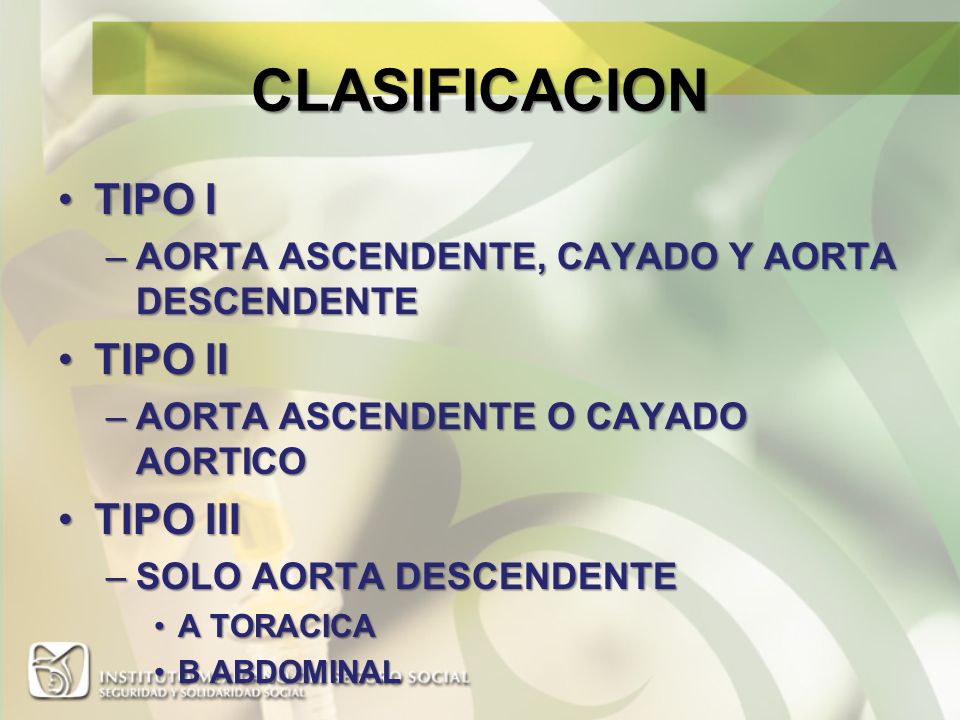 CLASIFICACION TIPO I TIPO II TIPO III