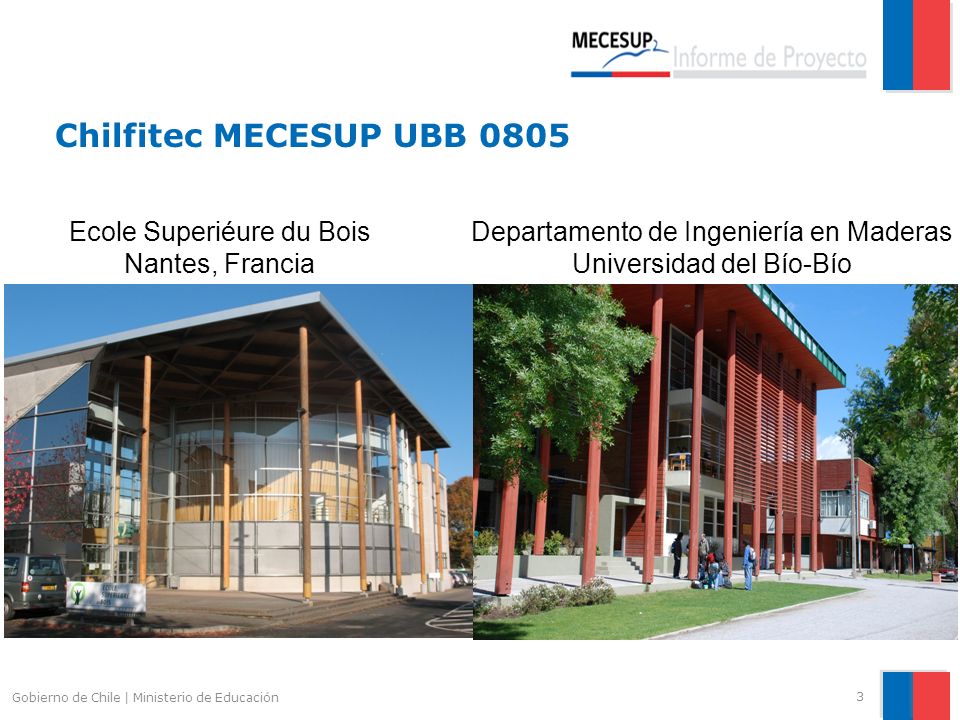 Chilfitec MECESUP UBB 0805 Ecole Superiéure du Bois Nantes, Francia
