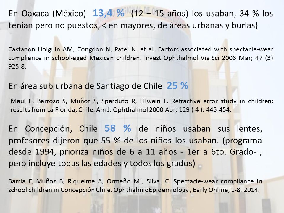 En área sub urbana de Santiago de Chile 25 %