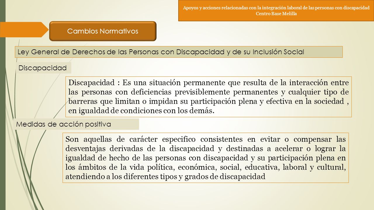 Apoyos y acciones relacionadas con la integración laboral de las personas con discapacidad