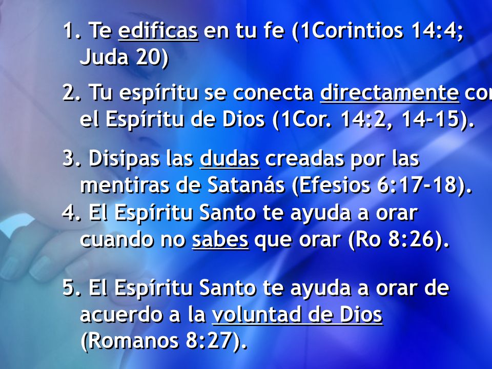 1. Te edificas en tu fe (1Corintios 14:4; Juda 20)