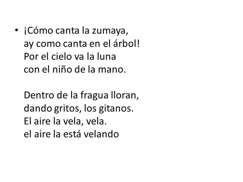 ¡Cómo canta la zumaya, ay como canta en el árbol