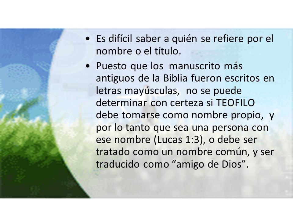 Es difícil saber a quién se refiere por el nombre o el título.