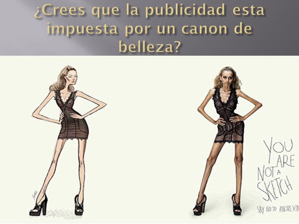 ¿Crees que la publicidad esta impuesta por un canon de belleza