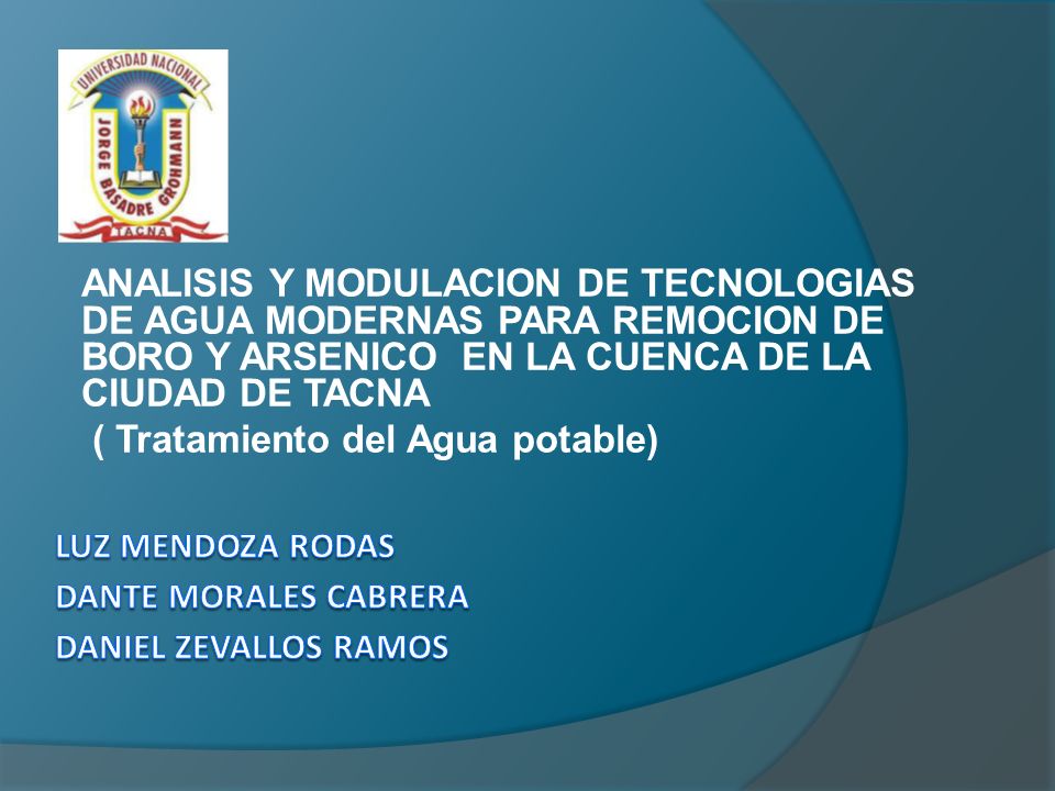 LUZ MENDOZA RODAS dante morales cabrera Daniel zevallos ramos
