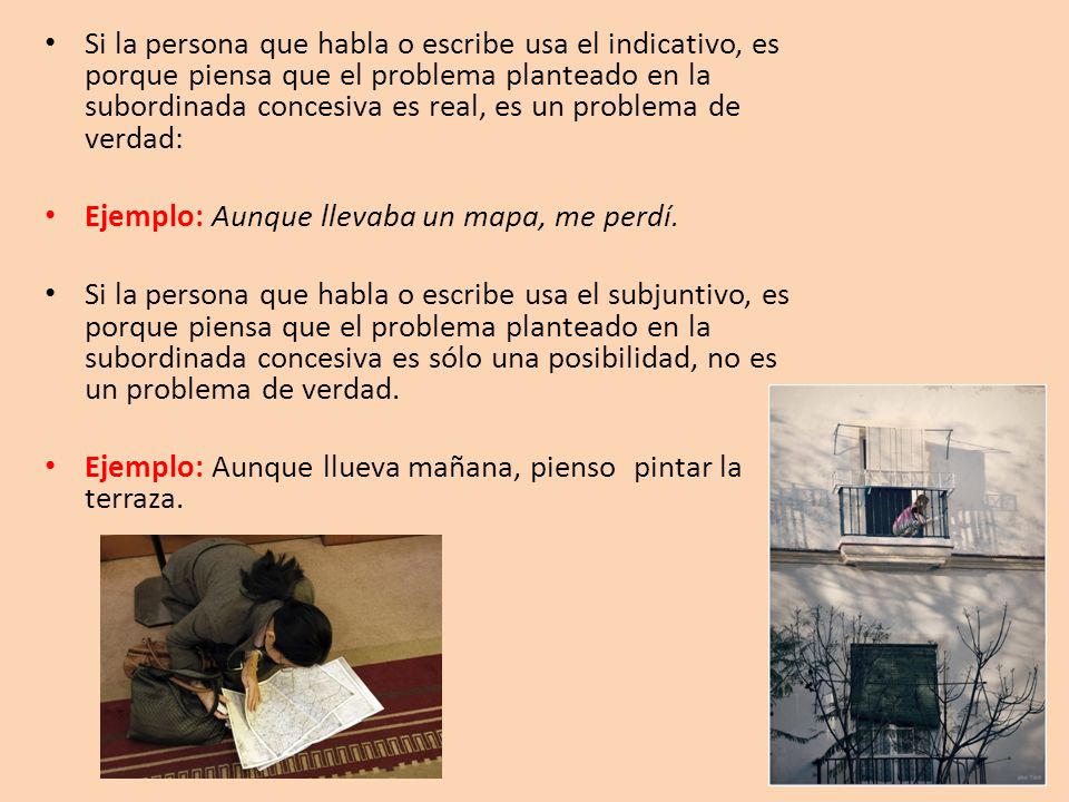 Si la persona que habla o escribe usa el indicativo, es porque piensa que el problema planteado en la subordinada concesiva es real, es un problema de verdad: