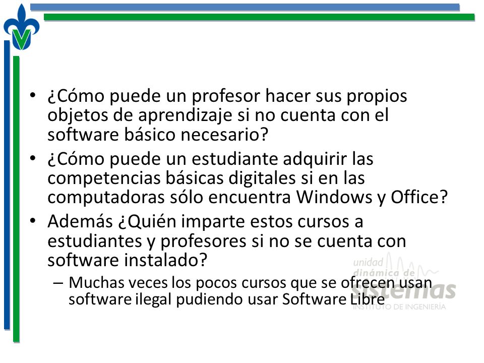 ¿Cómo puede un profesor hacer sus propios objetos de aprendizaje si no cuenta con el software básico necesario