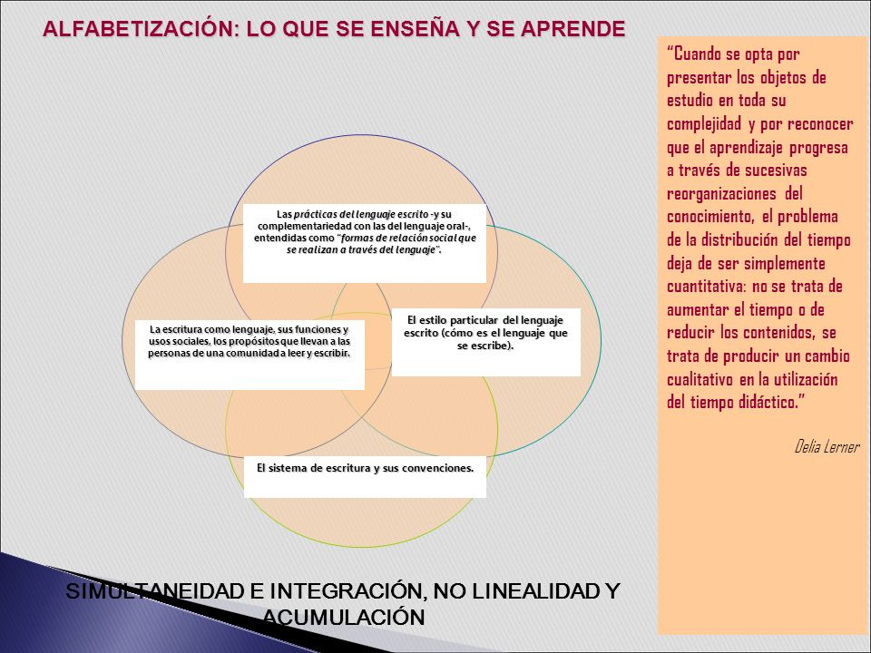 ALFABETIZACIÓN: LO QUE SE ENSEÑA Y SE APRENDE