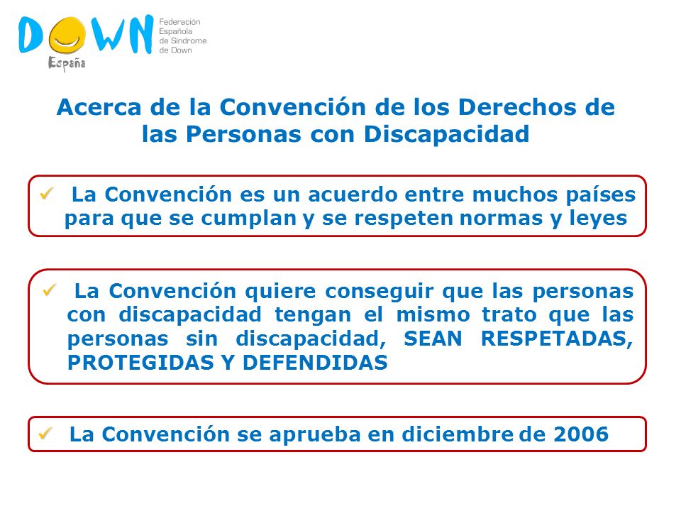 Acerca de la Convención de los Derechos de las Personas con Discapacidad
