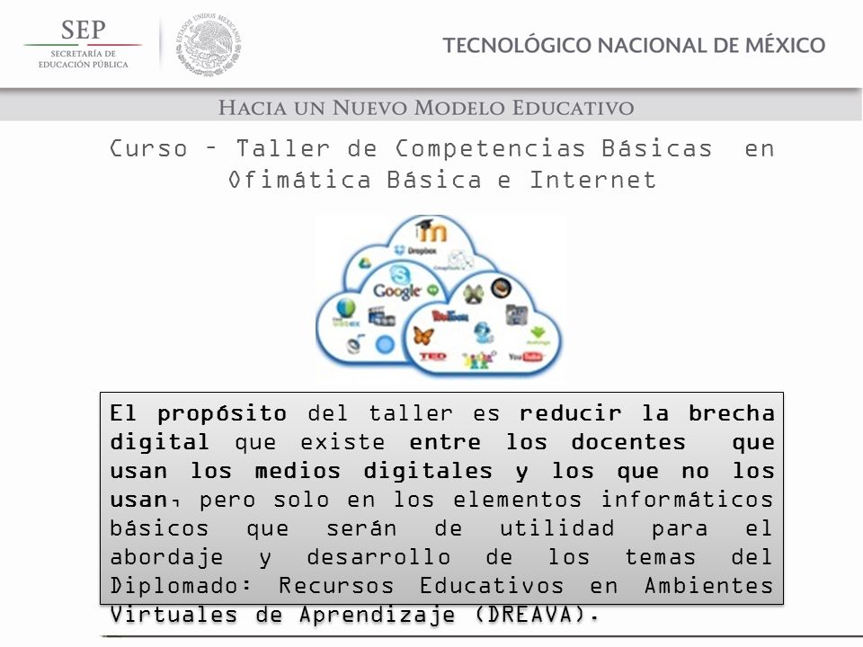 Curso – Taller de Competencias Básicas en Ofimática Básica e Internet