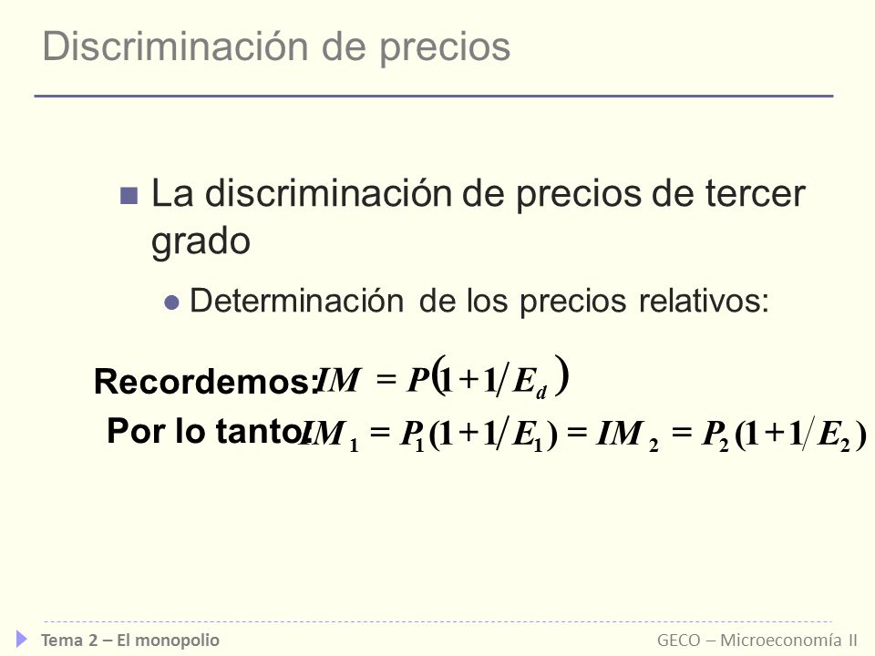 Discriminación de precios
