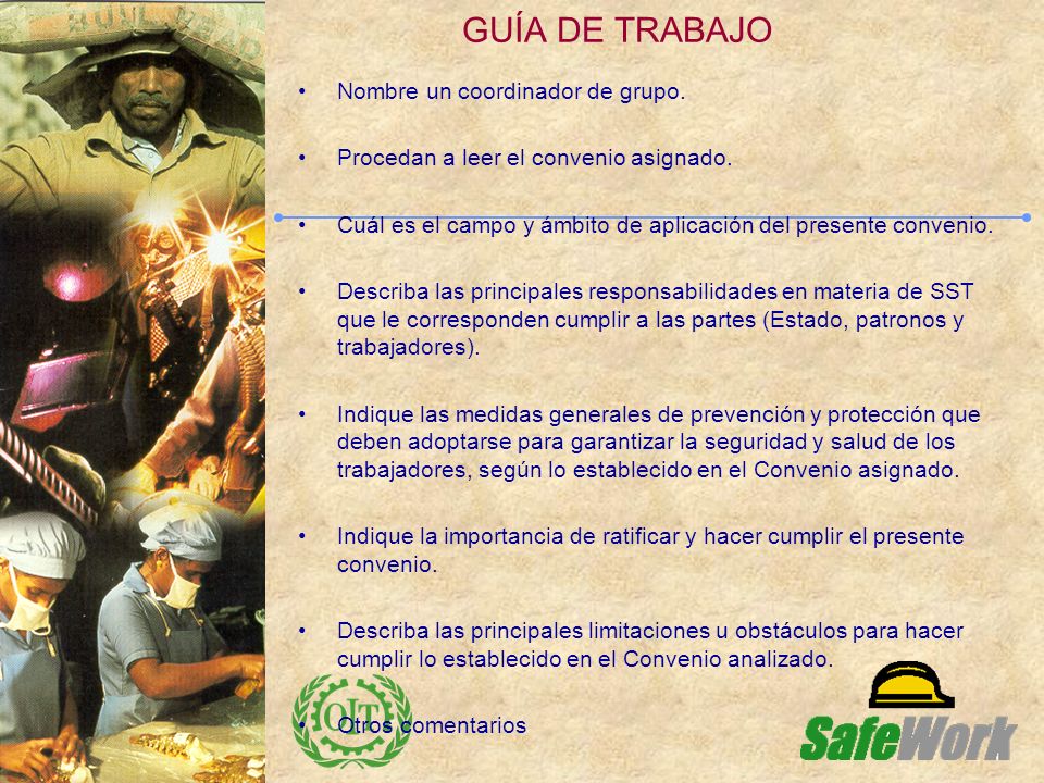 GUÍA DE TRABAJO Nombre un coordinador de grupo.