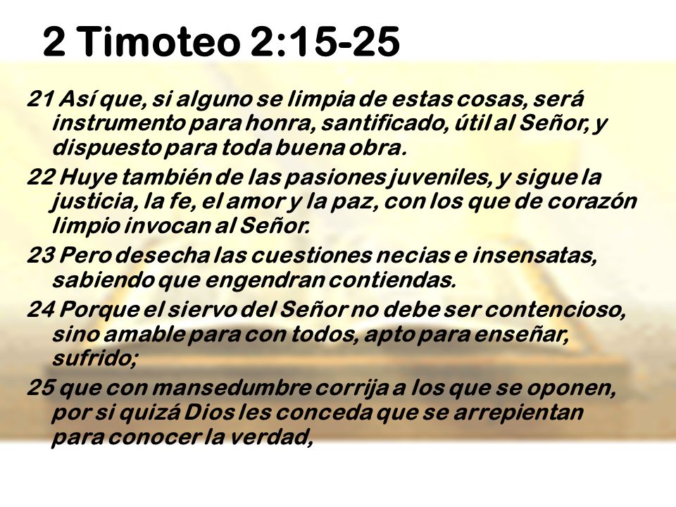 2 Timoteo 2:15-25