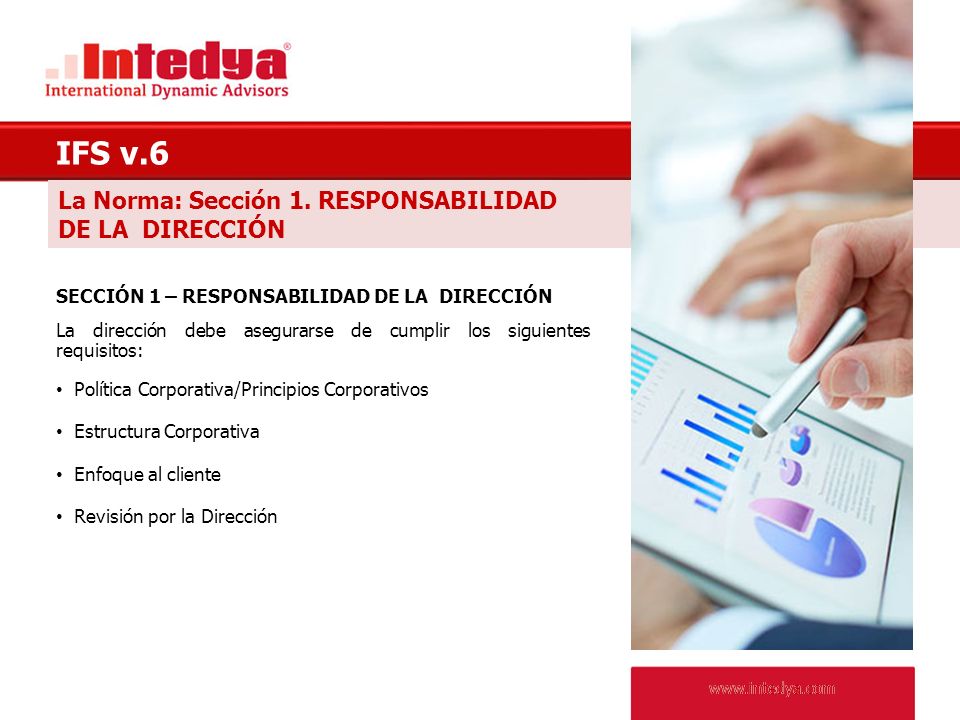 IFS v.6 La Norma: Sección 1. RESPONSABILIDAD DE LA DIRECCIÓN