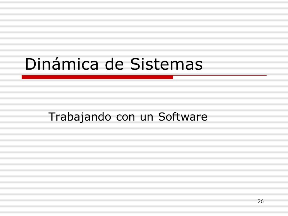 Trabajando con un Software