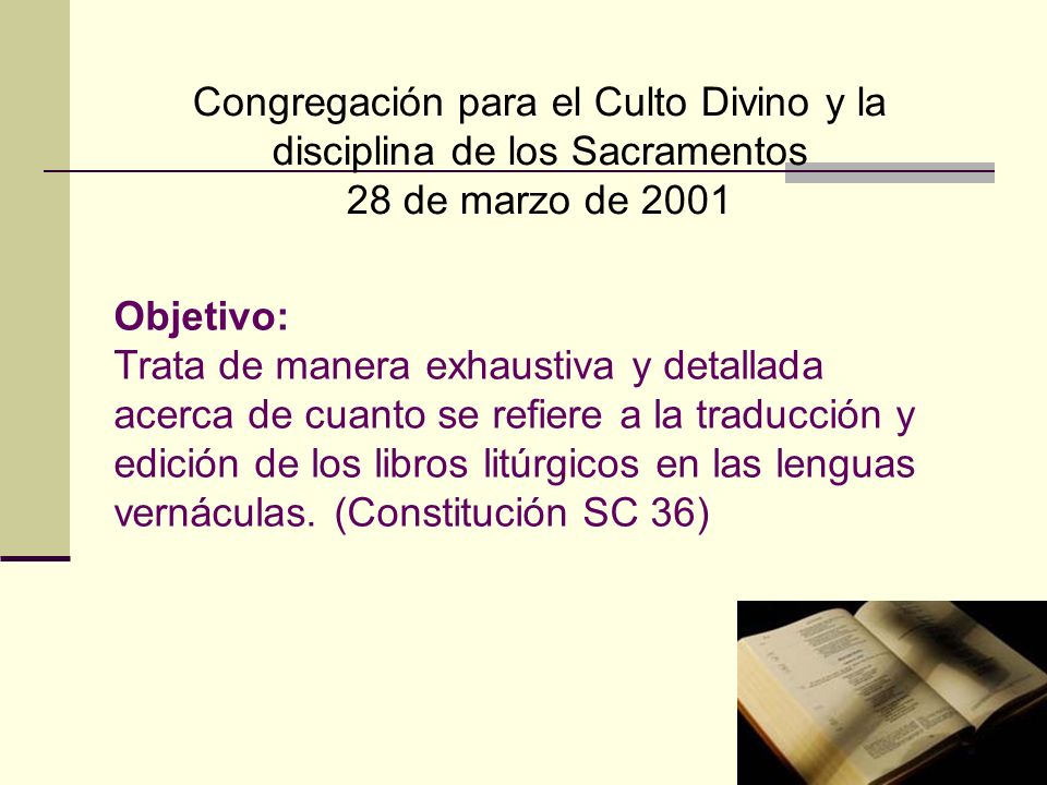 Congregación para el Culto Divino y la disciplina de los Sacramentos