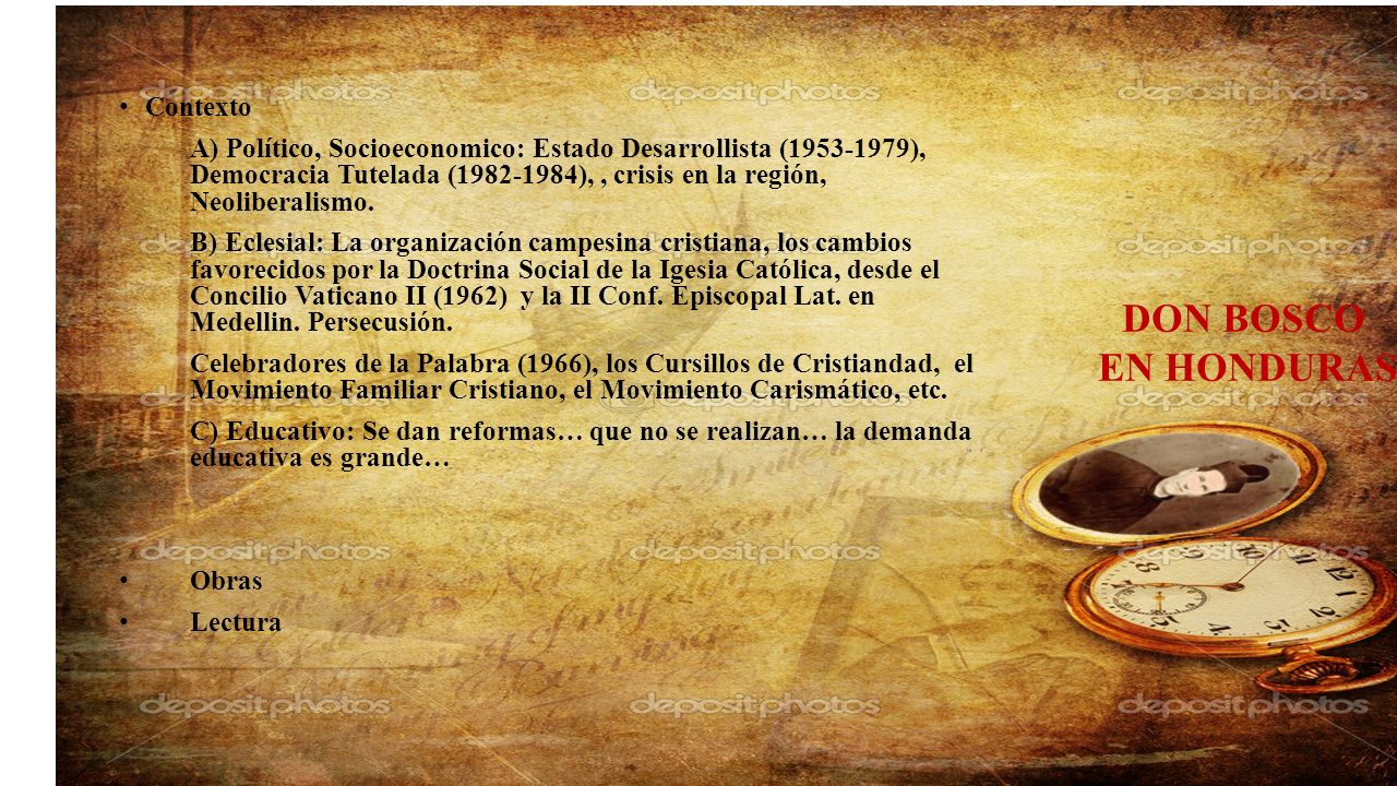 Contexto A) Político, Socioeconomico: Estado Desarrollista ( ), Democracia Tutelada ( ), , crisis en la región, Neoliberalismo.