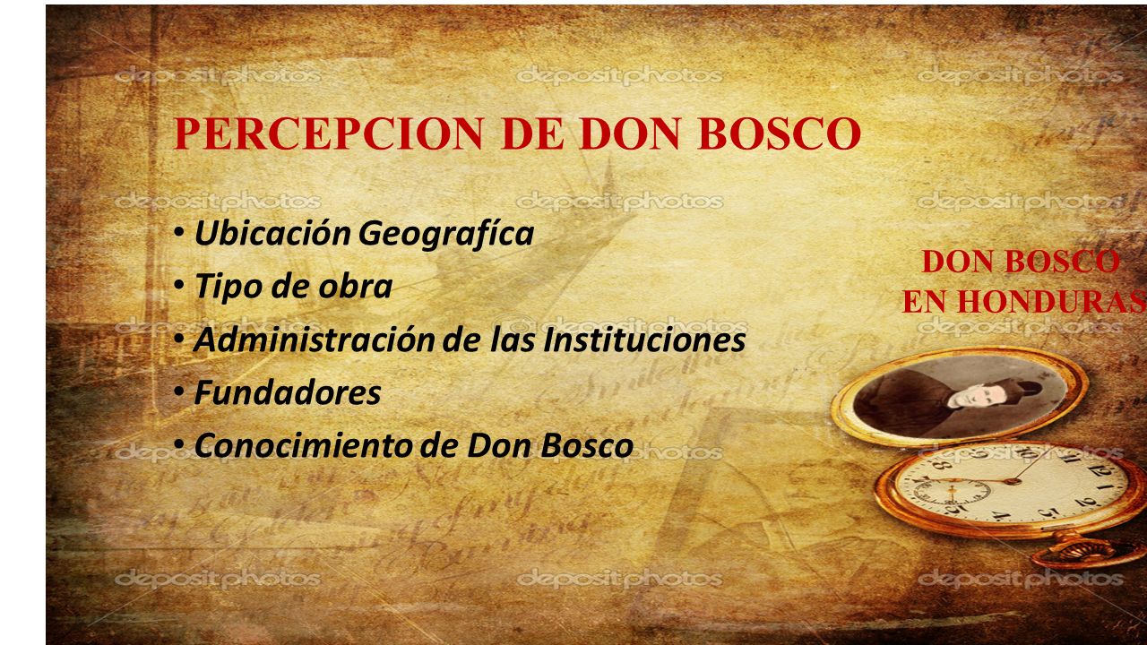 PERCEPCION DE DON BOSCO