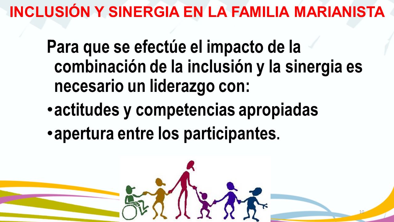 Para que se efectúe el impacto de la combinación de la inclusión y la sinergia es necesario un liderazgo con:
